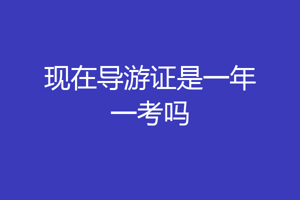 现在导游证是一年一考吗