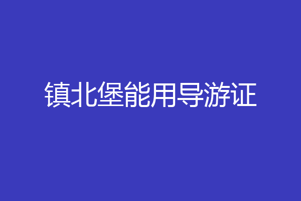 镇北堡能用导游证