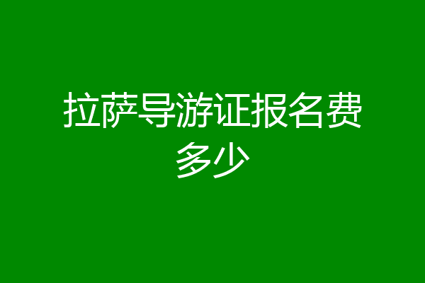 拉萨导游证报名费多少