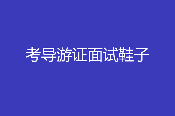 考导游证面试鞋子