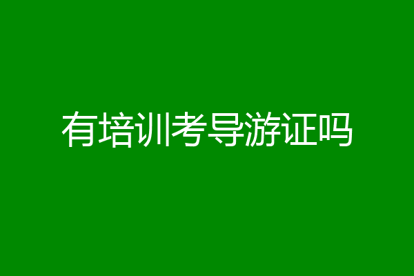 有培训考导游证吗