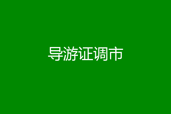 导游证调市