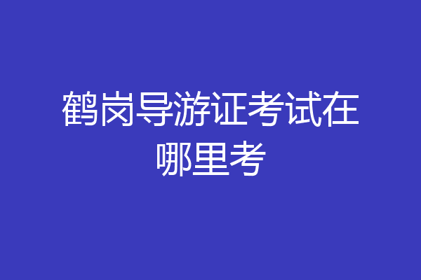 鹤岗导游证考试在哪里考