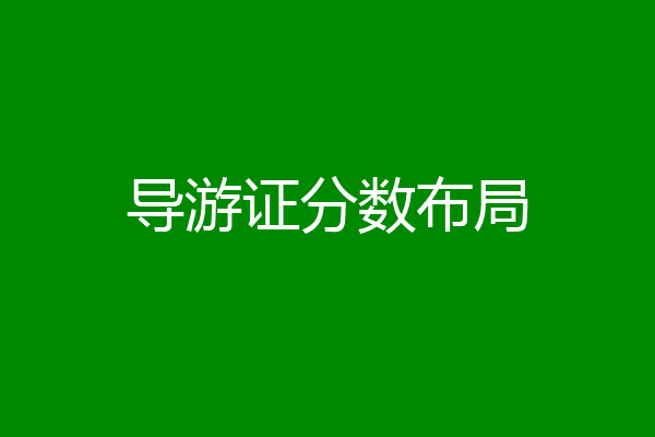 导游证分数布局