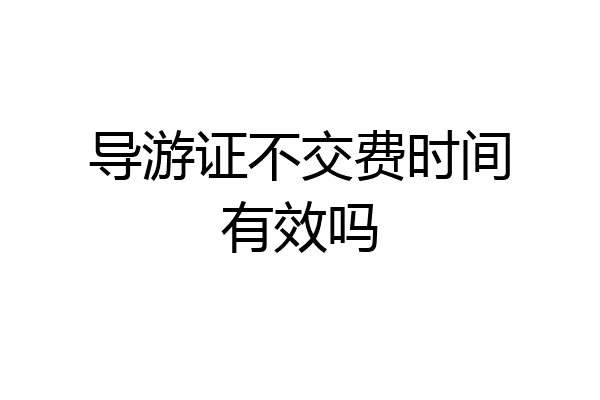 导游证不交费时间有效吗