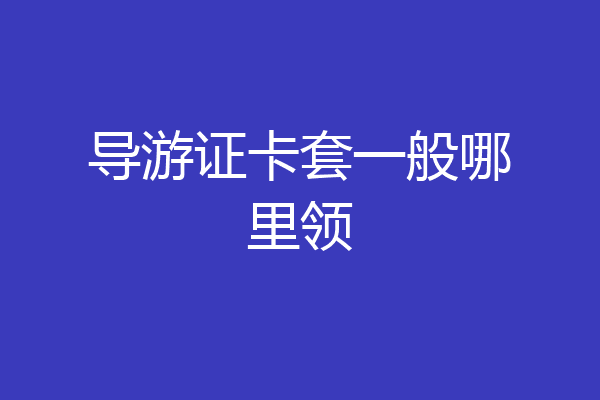 导游证卡套一般哪里领