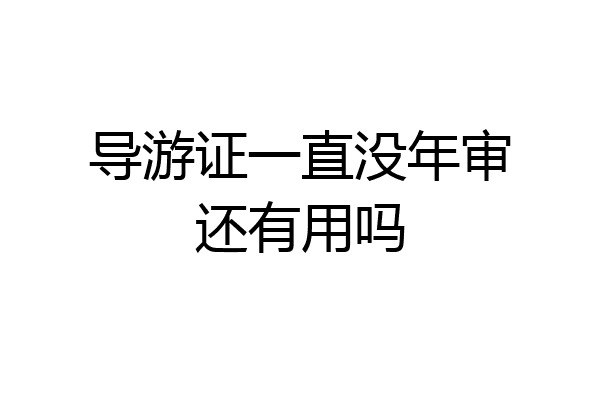 导游证一直没年审还有用吗