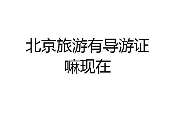 北京旅游有导游证嘛现在