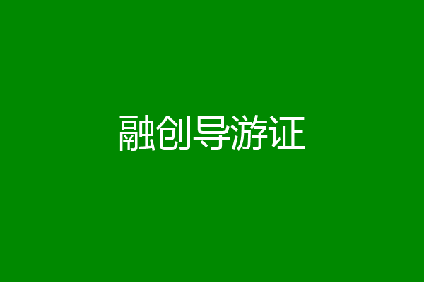 融创导游证