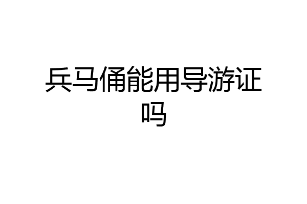 兵马俑能用导游证吗