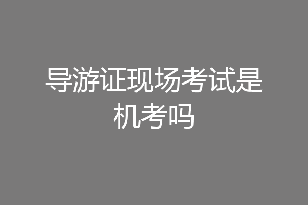 导游证现场考试是机考吗