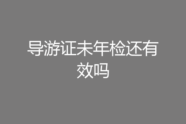 导游证未年检还有效吗