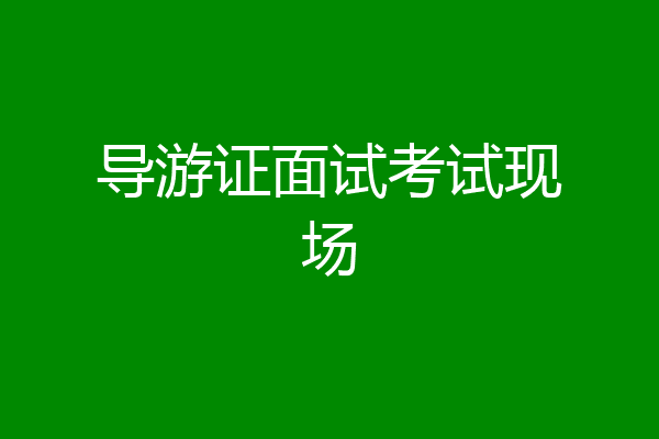 导游证面试考试现场
