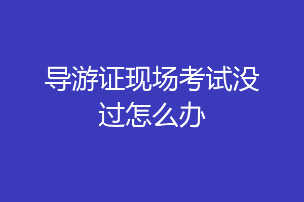导游证现场考试没过怎么办