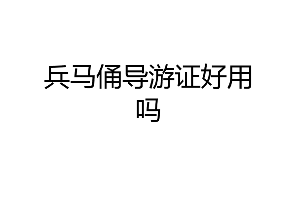 兵马俑导游证好用吗