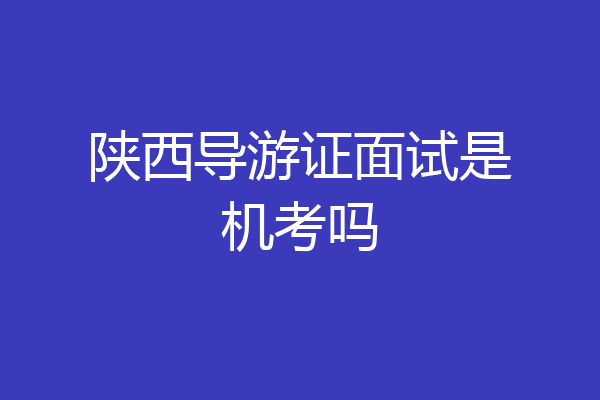 陕西导游证面试是机考吗