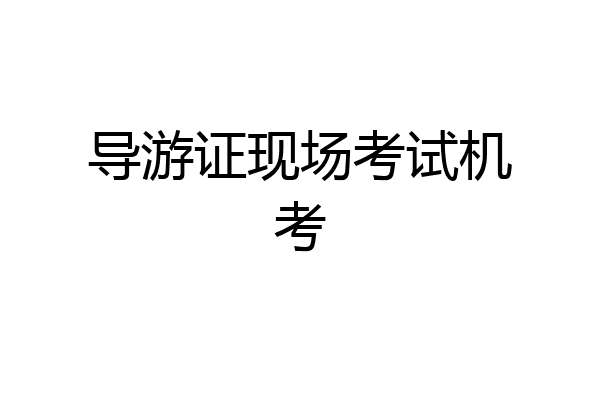 导游证现场考试机考