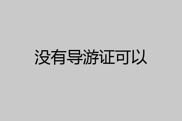 没有导游证可以