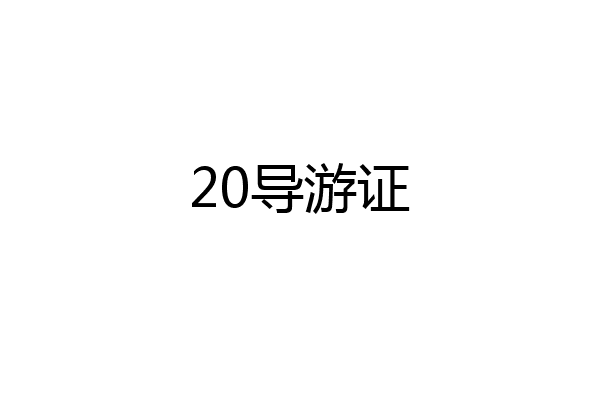20导游证