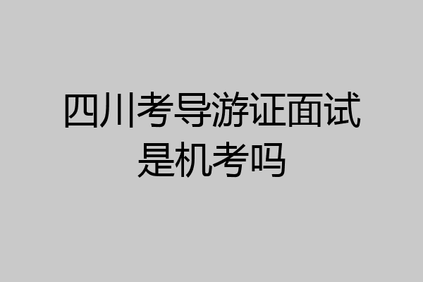 四川考导游证面试是机考吗