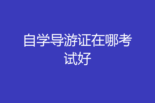 自学导游证在哪考试好
