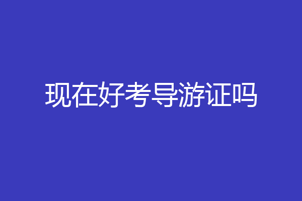 现在好考导游证吗