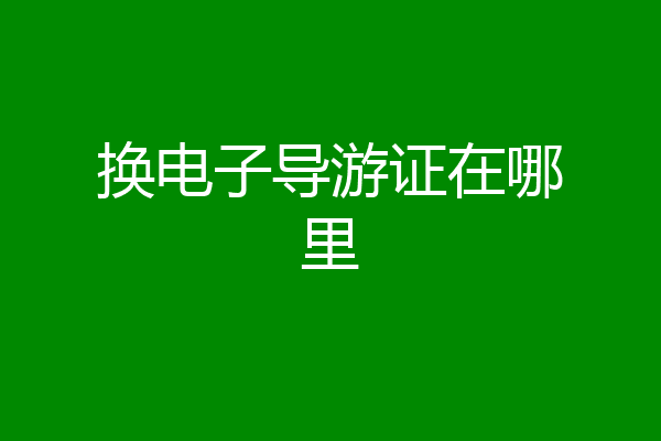 换电子导游证在哪里