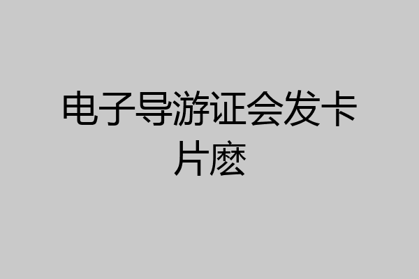 电子导游证会发卡片麽