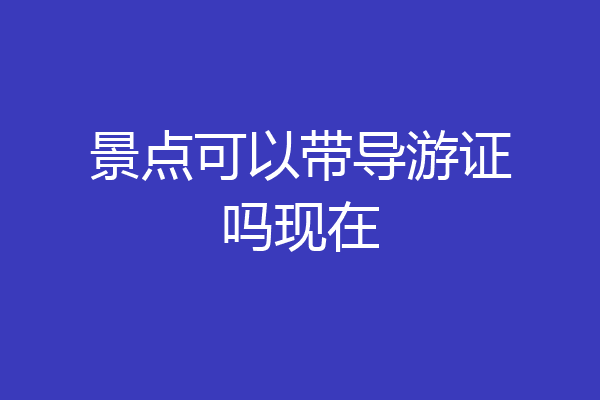 景点可以带导游证吗现在