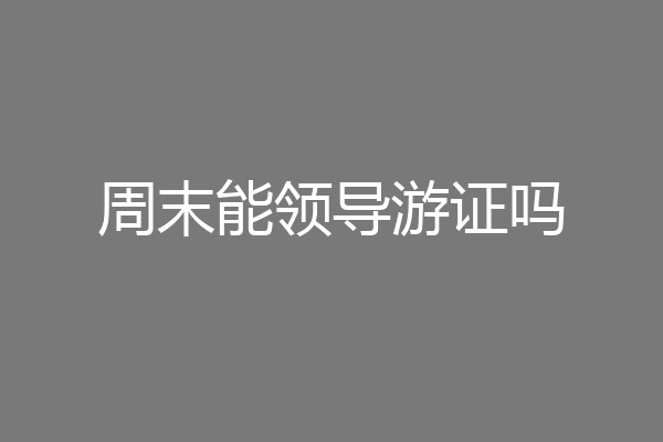 周末能领导游证吗