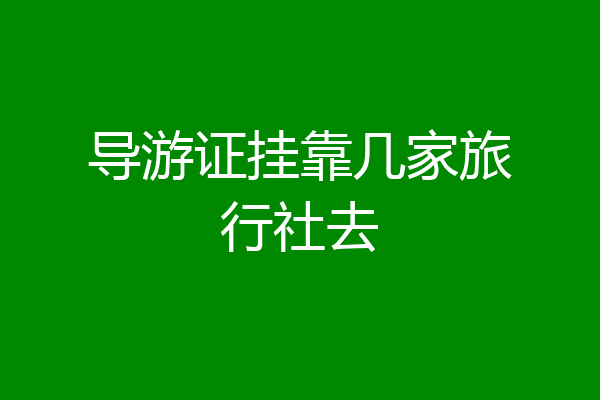 导游证挂靠几家旅行社去