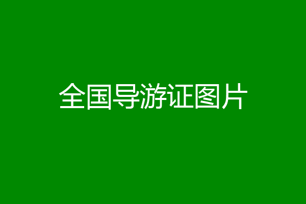 全国导游证图片