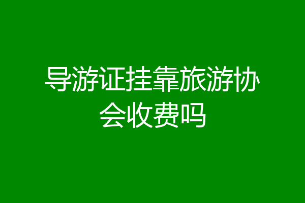 导游证挂靠旅游协会收费吗