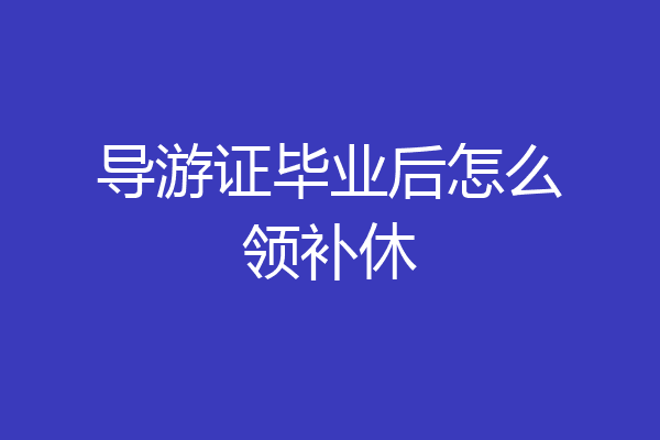 导游证毕业后怎么领补休