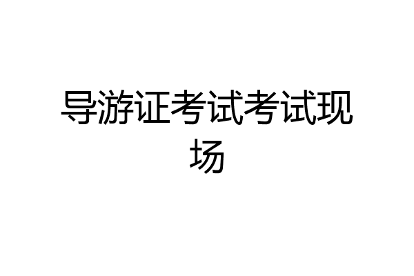 导游证考试考试现场
