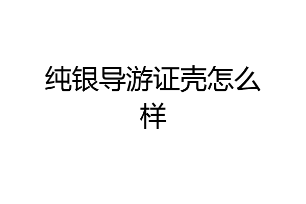 纯银导游证壳怎么样