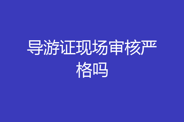 导游证现场审核严格吗