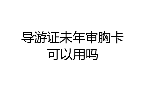 导游证未年审胸卡可以用吗