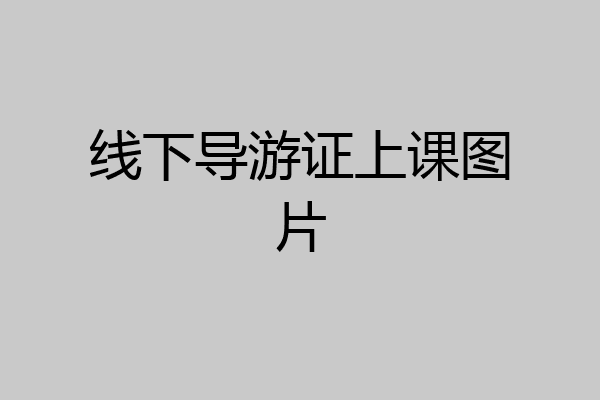 线下导游证上课图片