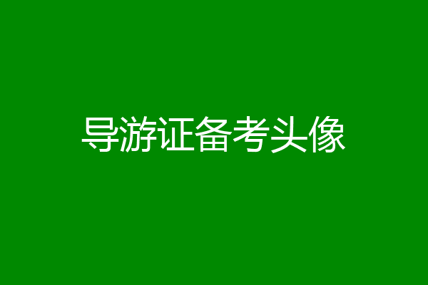 导游证备考头像