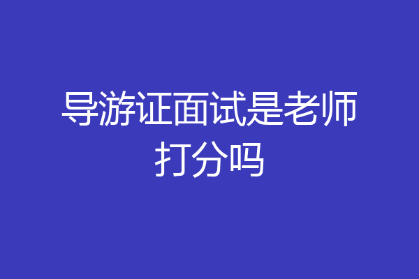 导游证面试是老师打分吗