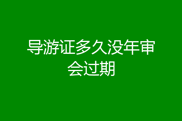 导游证多久没年审会过期