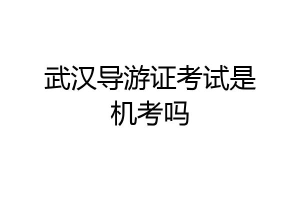武汉导游证考试是机考吗