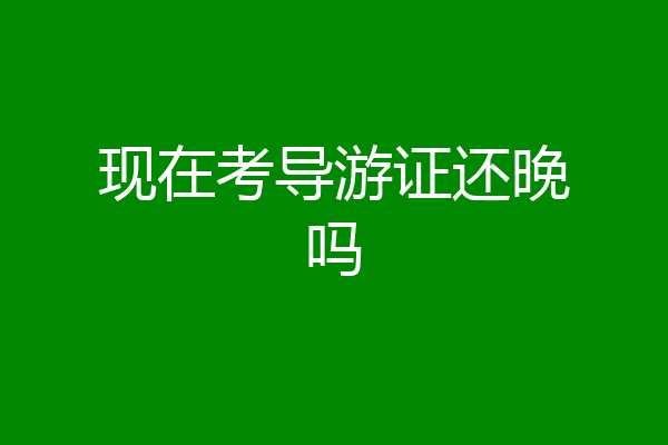 现在考导游证还晚吗