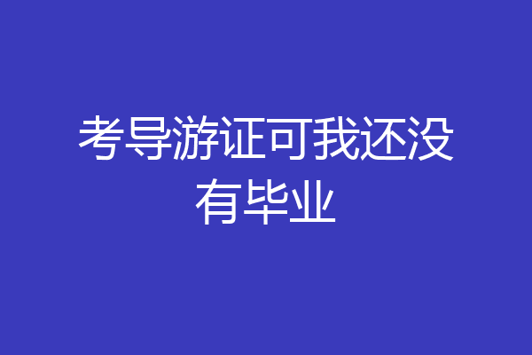 考导游证可我还没有毕业