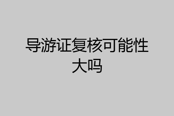 导游证复核可能性大吗