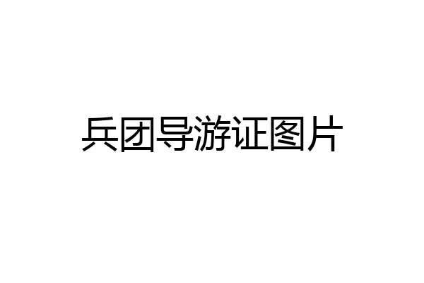 兵团导游证图片