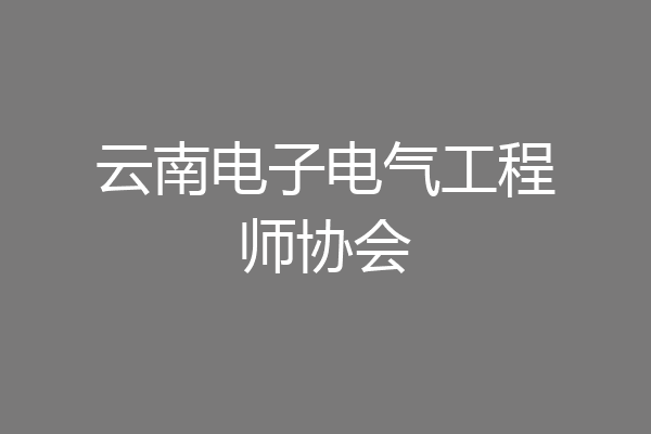 云南电子电气工程师协会