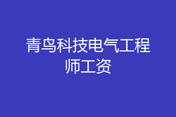 青鸟科技电气工程师工资