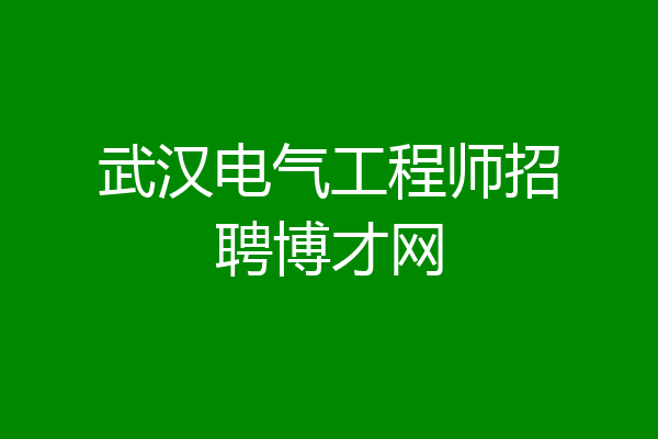 武汉电气工程师招聘博才网